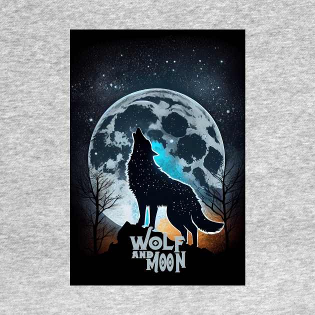 Wolf and Moon V1 by ABART BY ALEXST 